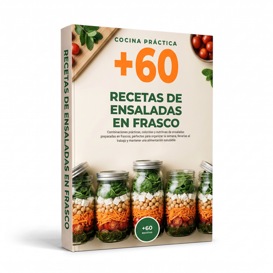 +60 Recetas de Ensaladas en Frasco 🥗
