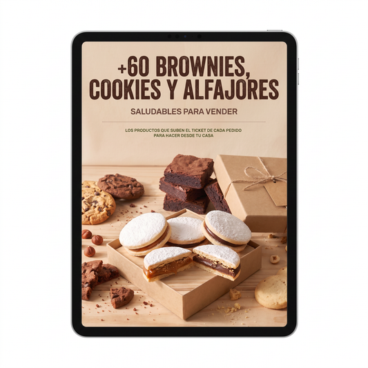 +60 Brownies, Cookies y Alfajores Saludables para Vender